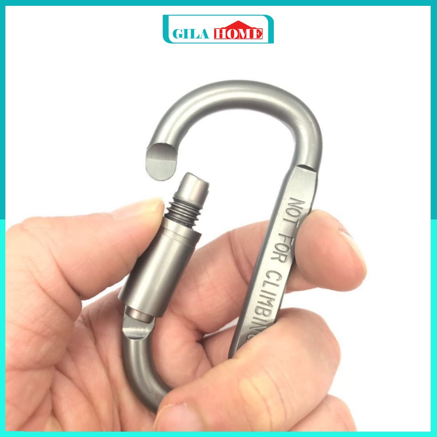 Móc Khoá Xe Đa Năng Carabiner GILA HOME Hợp Kim Nhôm Chắc Chắn Siêu Bền Kích Thước 8.1 x 4.1cm