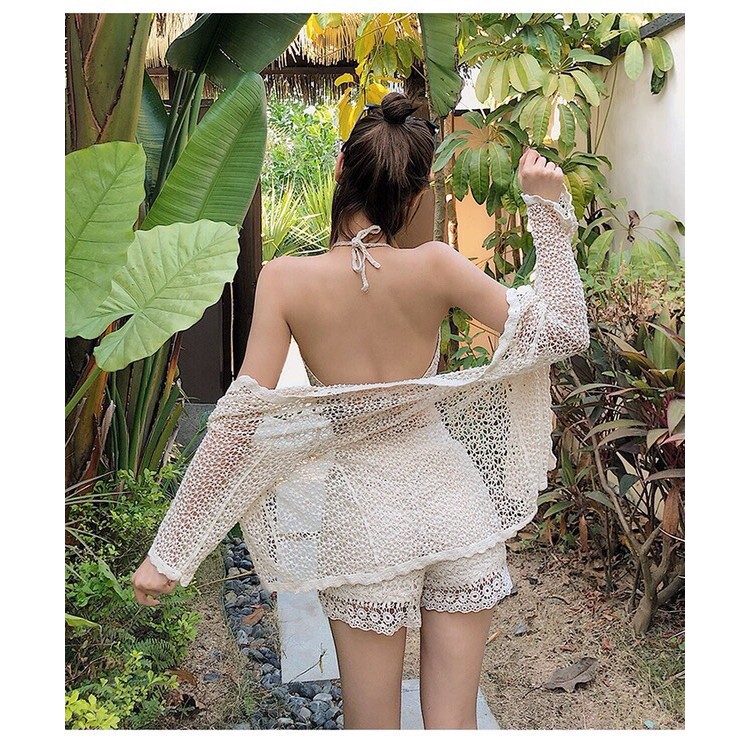 Bộ len móc đi biển siêu dễ thương