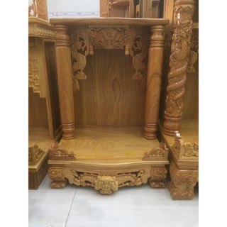 Bàn thờ thần tài gỗ gõ đỏ 60 x 81cm