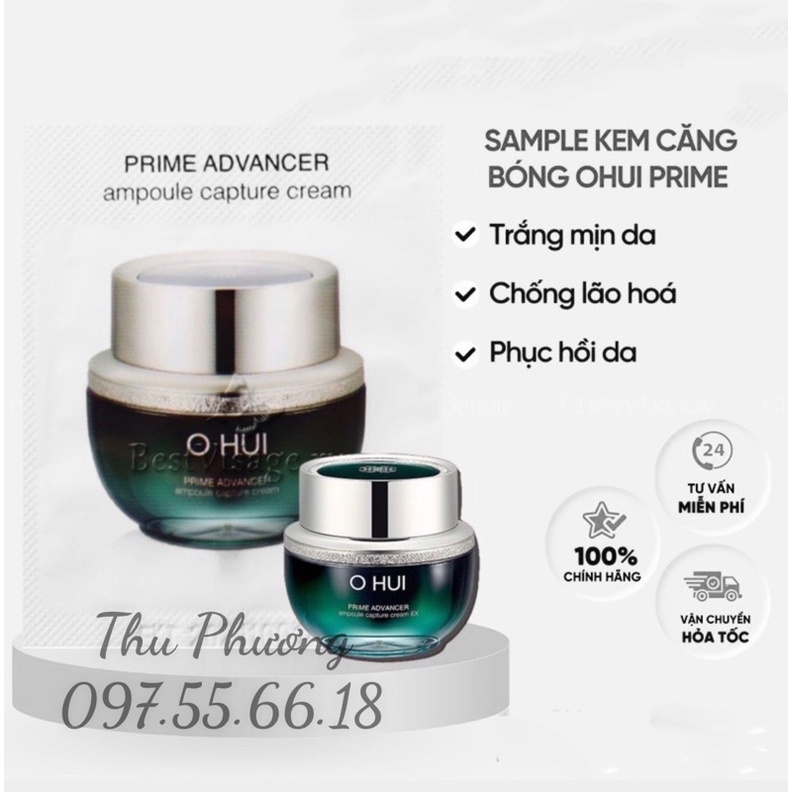 10 GÓI KEM DƯỠNG DA CHỐNG LÃO HOÁ OHUI PRIME
