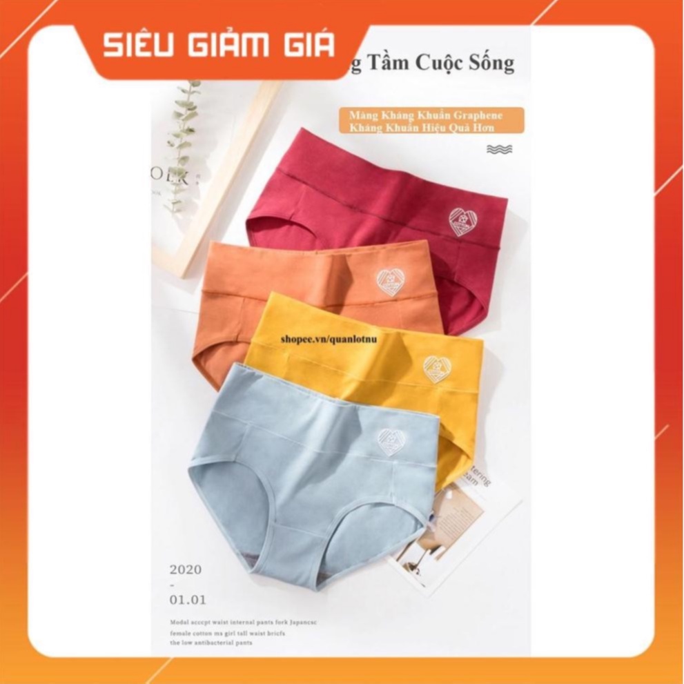 Quần Lót Cotton Gen Bụng Bóp Eo Màng Kháng Khuẩn Cao Cấp CC02