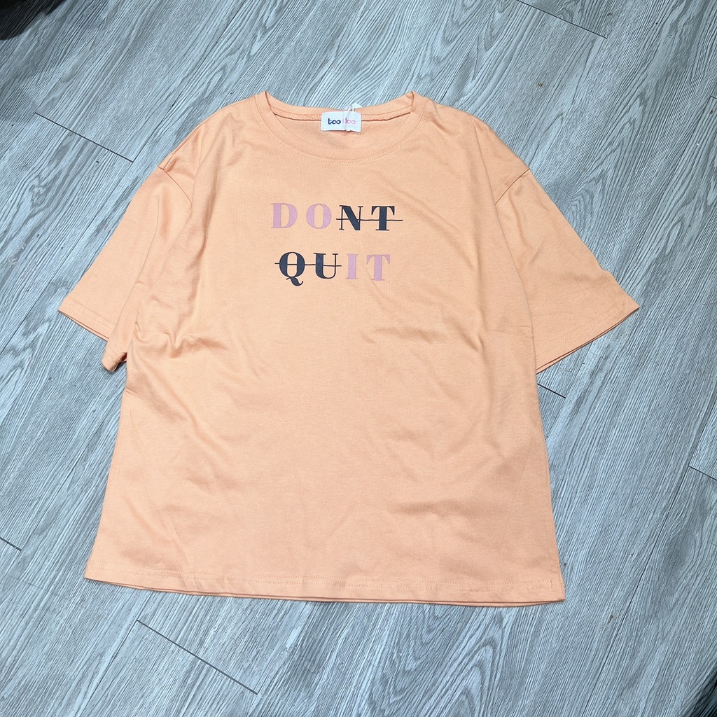 Áo thun tay ngắn DONT QUIT chất cotton nhiều màu