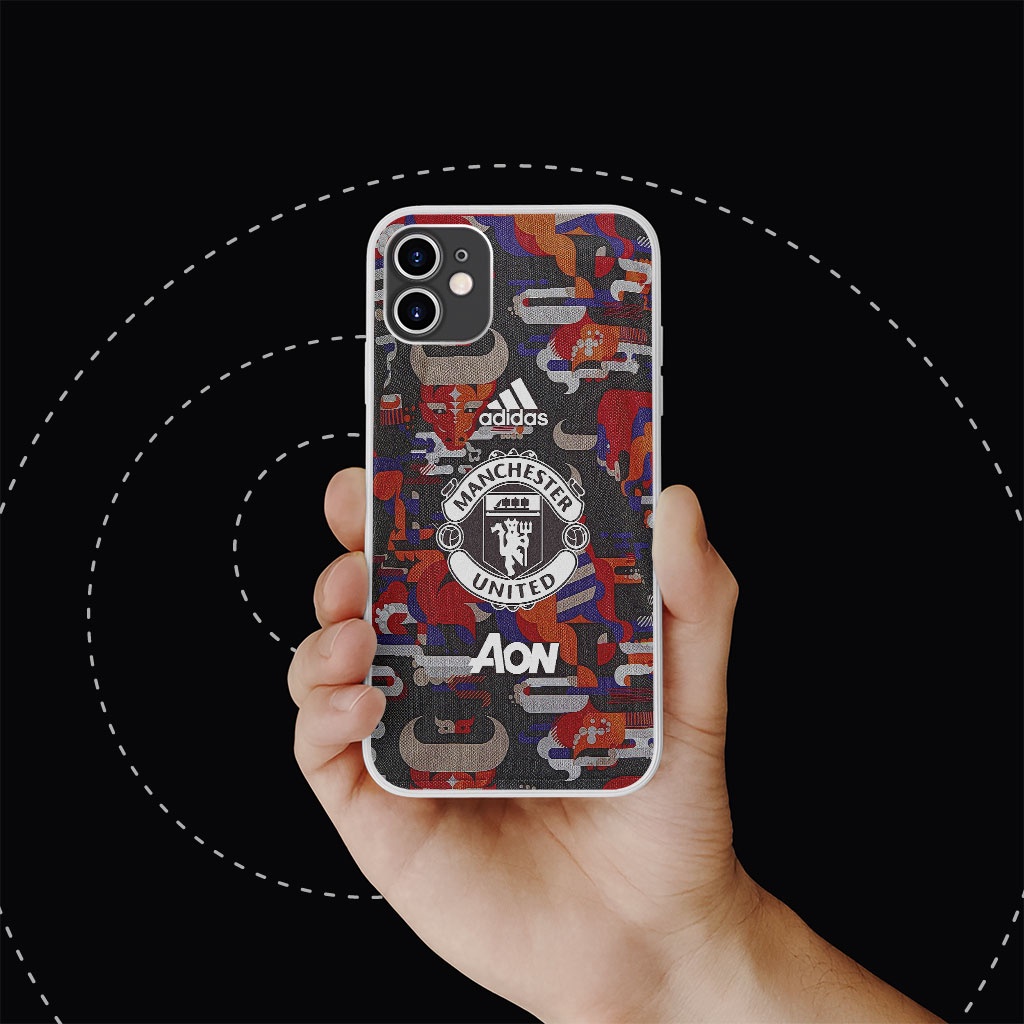 Ốp lưng dẻo Manchester united logo 5 pro 13 11 12 promax 7 8 plus xs X Xr RED20210059
