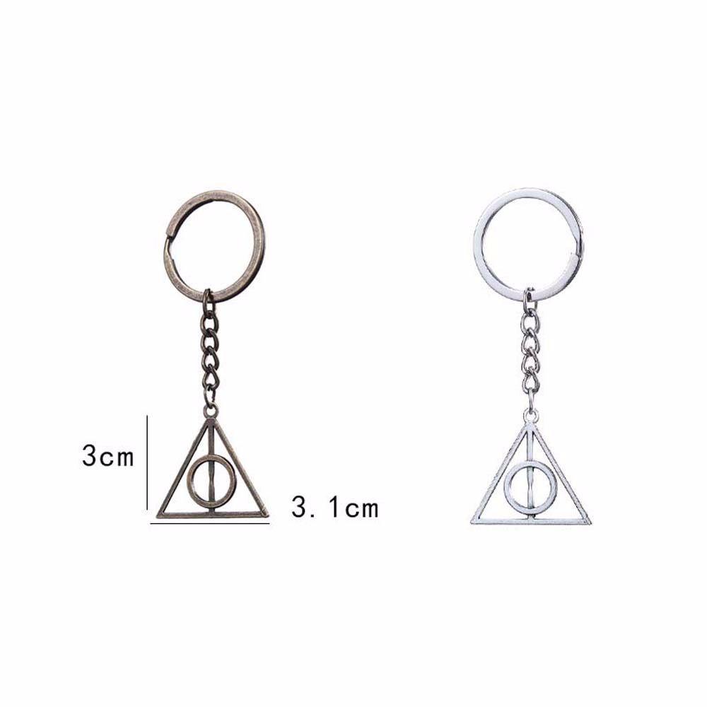 Móc Khóa Tròn In Hình Anime Deathly Hallows Thời Trang Giá Đỡ