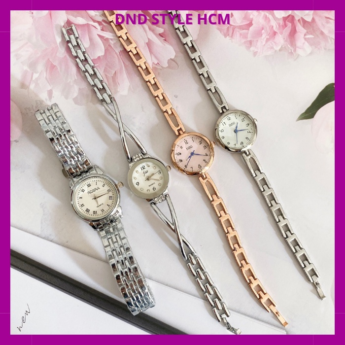 Đồng hồ nữ dây kim loại D04ZG, đồng hồ nữ dây lắc thời trang nữ tính nhẹ nhàng cực xinh - DND Style