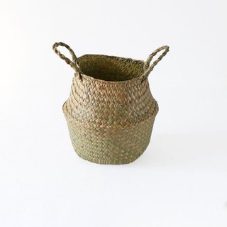 Giỏ cói cao cấp trồng cây (full size) Lan Decor