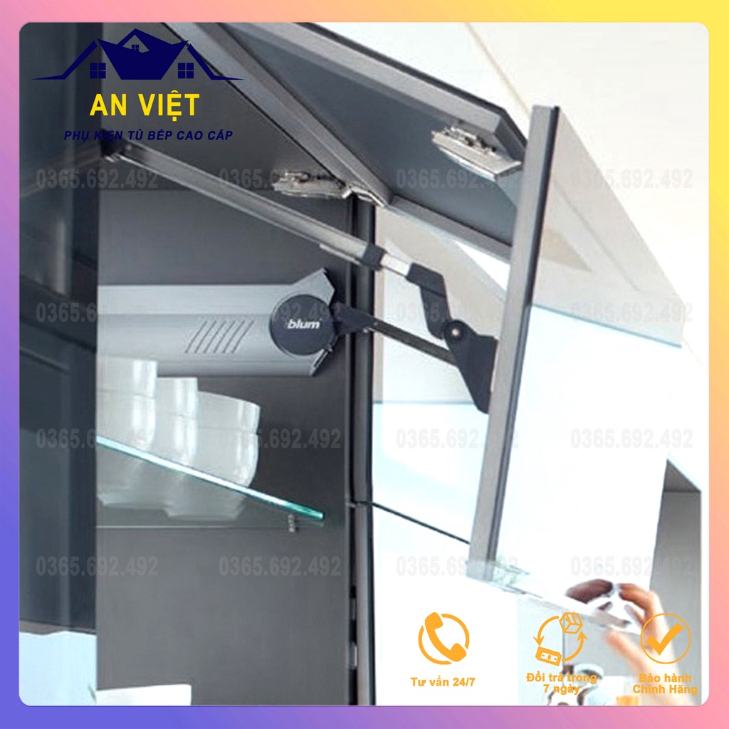 Tay Nâng Blum HF22/ HF25 Nâng Trợ Lực Cánh Đôi Tủ Bếp (Hỗ Trợ Lắp Đặt)