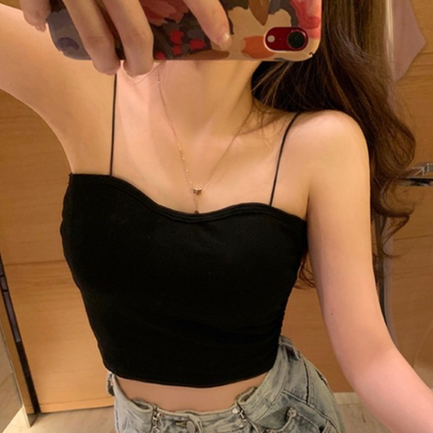 Áo Bra Nữ 2 Dây - Áo Lót Nữ Dây Mảnh Dáng Dài Đệm Mút Mỏng Có Thể Tháo Rời B259
