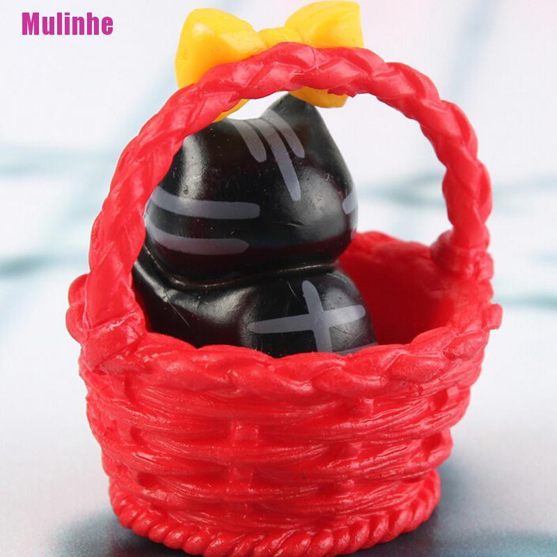 Vật trang trí tiểu cảnh/ nhà búp bê hình chú mèo bằng nhựa resin dễ thương