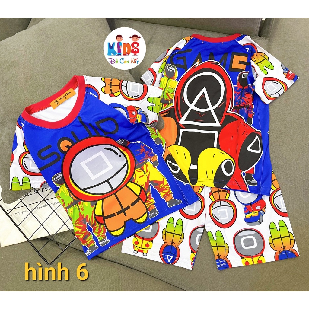 TAY NGẮN THUN LẠNH 3D BÉ TRAI - ĐỒ BỘ TRẺ EM