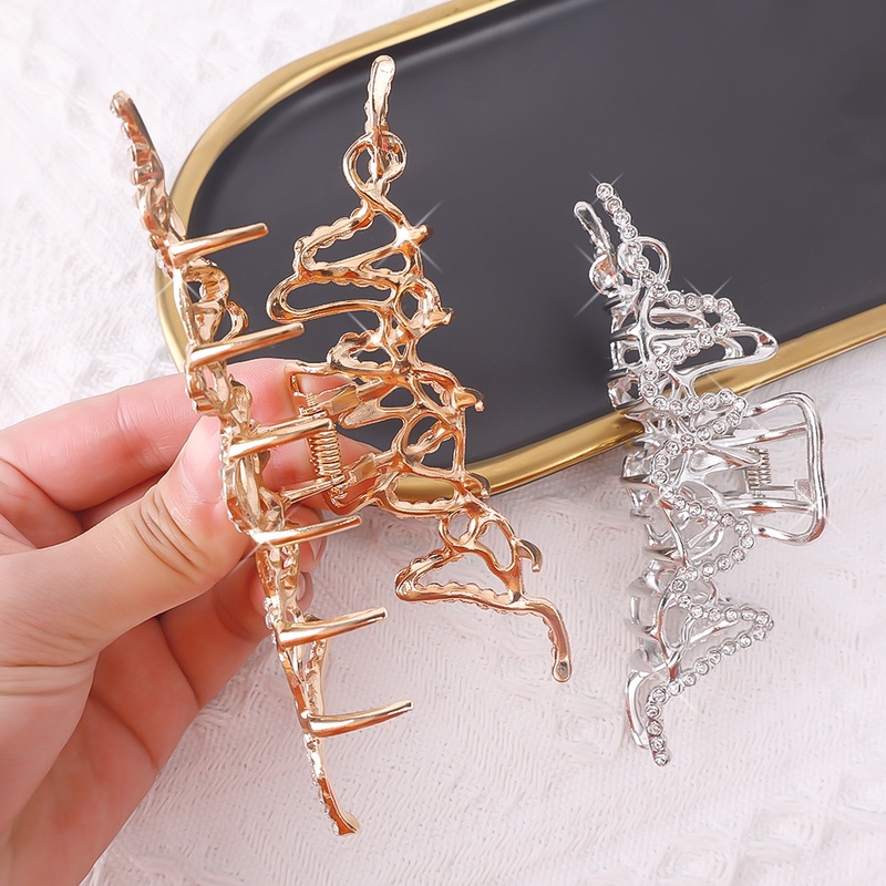 Kẹp TóC HìNh Cá MậP ĐíNh Kim Cương Giả ThờI Trang Cho Nữ