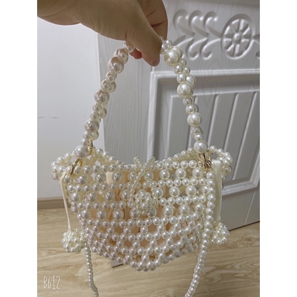 Túi xách nữ đính ngọc trai thời trang