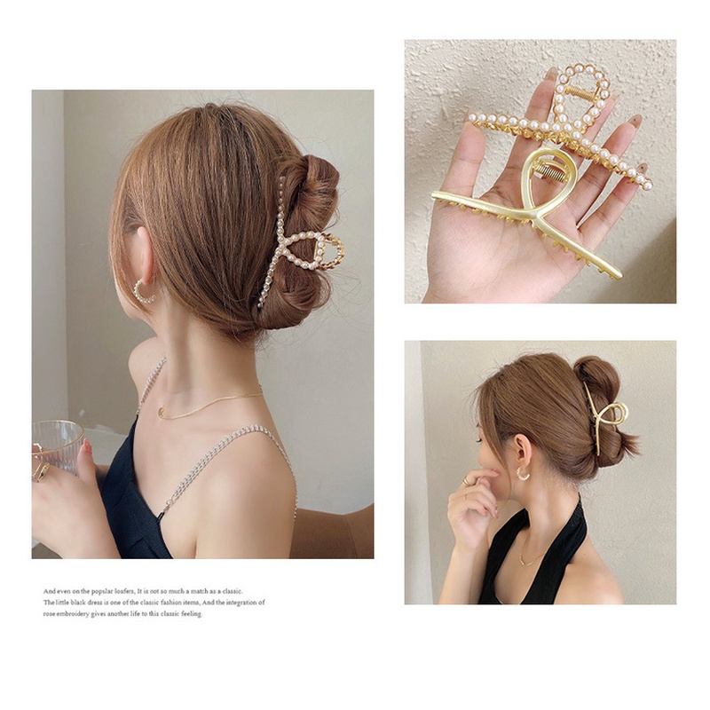 Kẹp tóc đính ngọc trai nhân tạo thời trang Hàn Quốc cho nữ