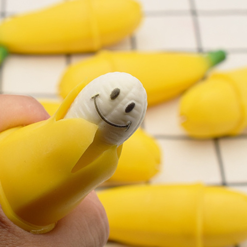 Đồ Chơi Squishy Hình Quả Chuối Kích Thước 4 Inch Độc Đáo