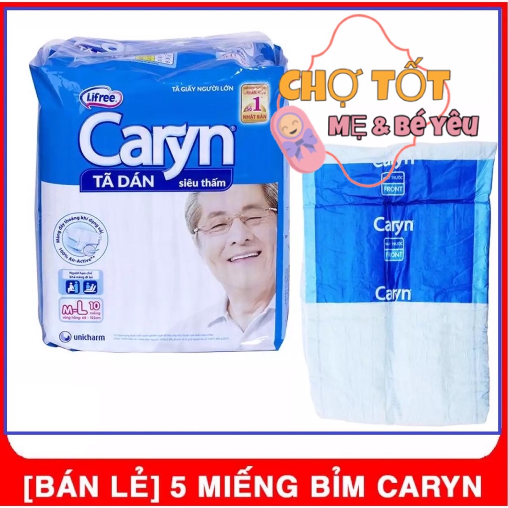 Combo 5 miếng bỉm dán caryn cho mẹ sau sinh size m l - ảnh sản phẩm 1