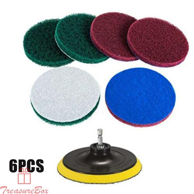 Bộ 6 đầu cọ vệ sinh nhà tắm gắn máy khoan