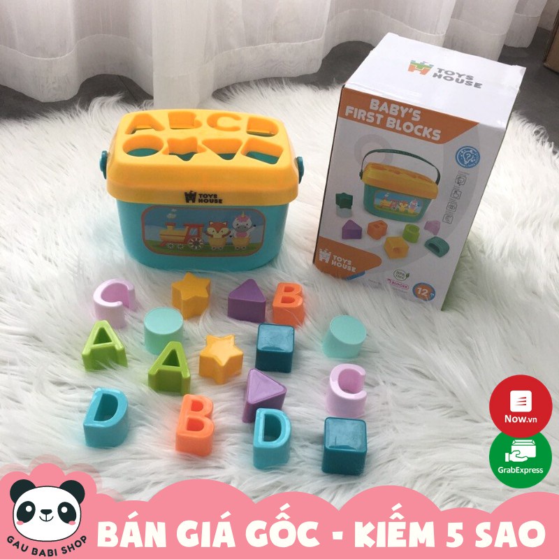 Đồ chơi thả hình khối và chữ cho bé Toyshouse