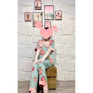 Đồ bộ ngủ pijama lụa ngắn tay 01