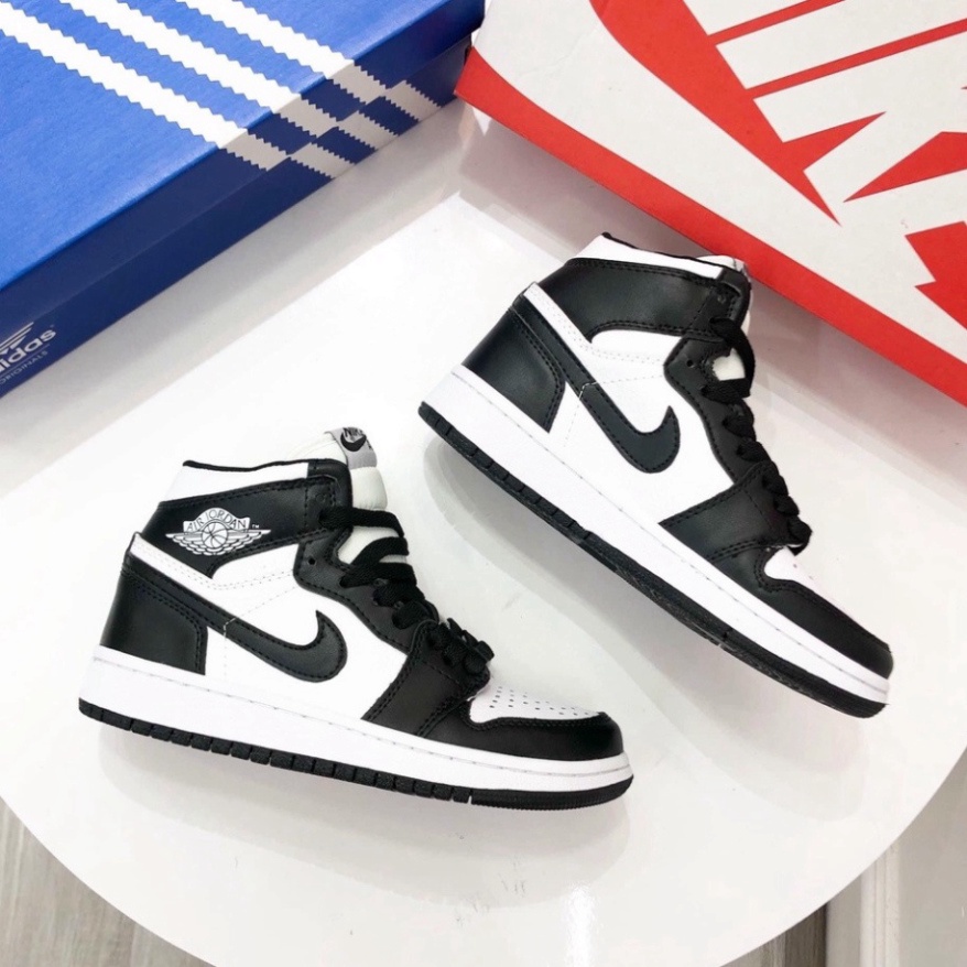 Giày thể thao nam nữ cao cấp full bill box - Giày Sneaker Jordan AF1 cổ cao màu đen trắng, xám, phối đồ cực chất M12
