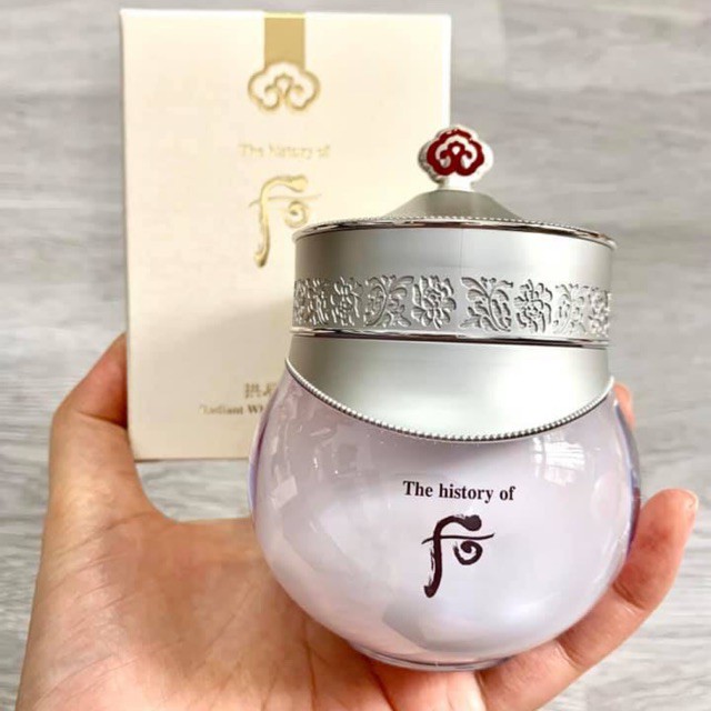 Combo 10 gói Kem dưỡng trắng da, cải thiện thâm nám Whoo trắng - Whoo Radiant White Moisture Cream