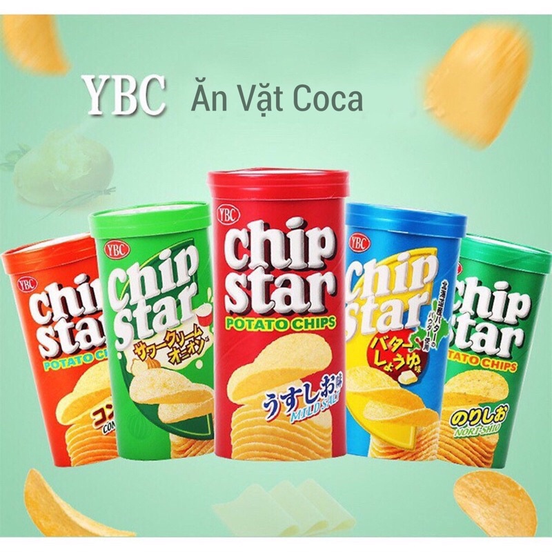 Bánh snack khoai tây Chip Star YBC 50gr ( date 10/2022 )