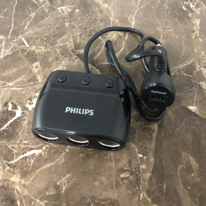 Bộ chia tẩu sạc đẳng cấp chính hãng Philips/ Mà hàng DLP2019