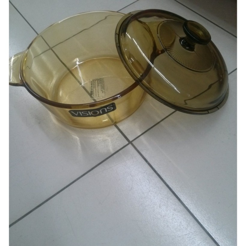 NỒI THỦY TINH VISIONS VS-338 Giá dọn kho, Hàng chính hãng madein Frace dập nổi.