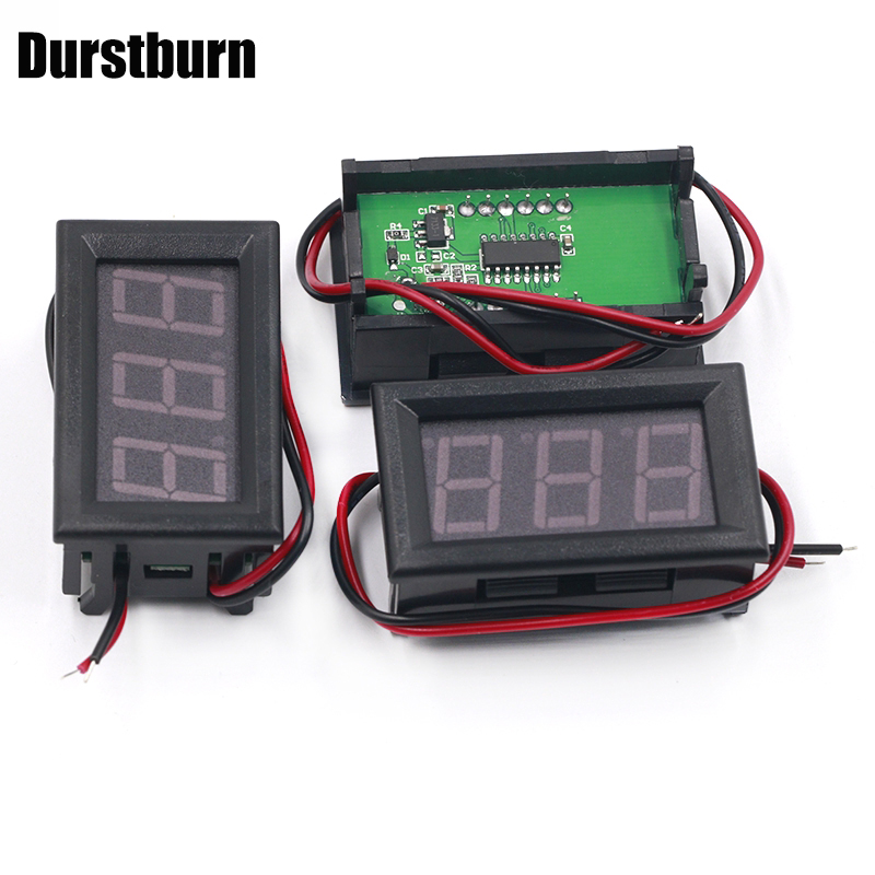 Vôn kế DC 4.5V-30V 2 dây 0.56 inch có màn hình hiển thị đơn giản tiện lợi