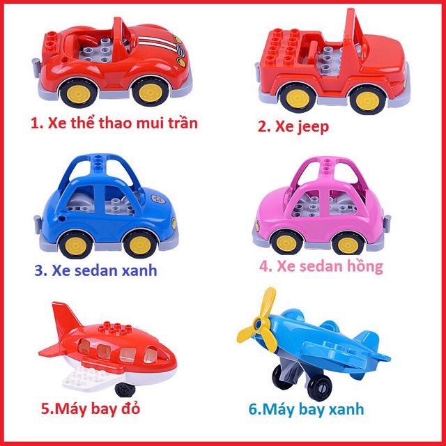 Hãng Gorock -Mô hình các loại xe và máy bay tương thích với Lego Duplo