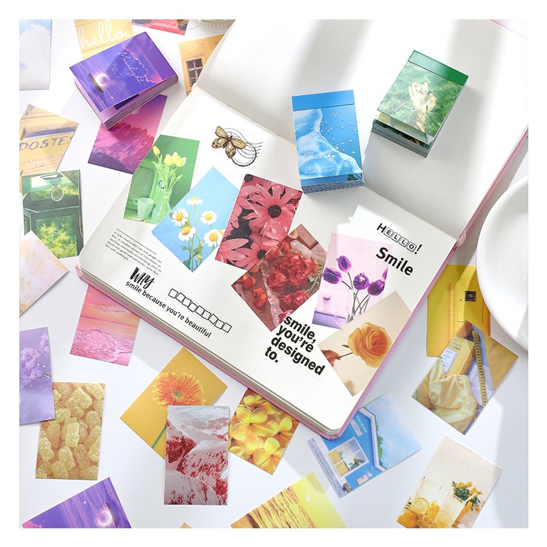 50 Tờ hình dán trang trí phong cách retro