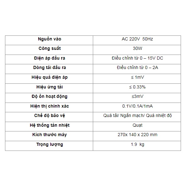 Máy cấp nguồn YIHUA YH-1502T 2A 15V