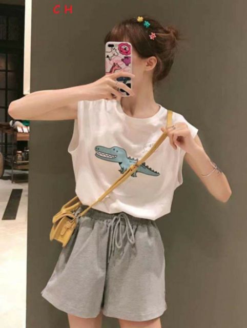 [Mã FAMAYWA giảm 10K đơn 50K] Áo tank top cá sấu xanh | BigBuy360 - bigbuy360.vn