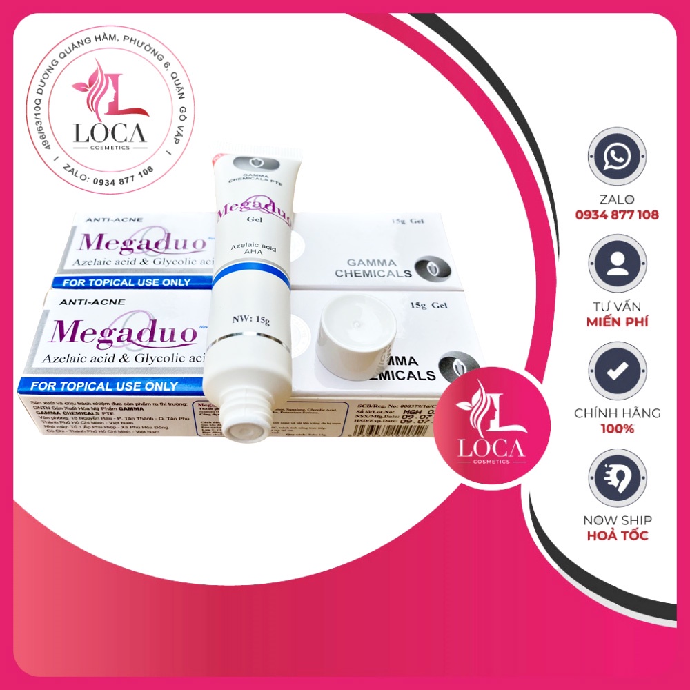 Megaduo Gel dưỡng giảm mụn ẩn, giảm thâm, dưỡng da - 2 phân loại: Megaduo gel thường - Megaduo Plus 15g