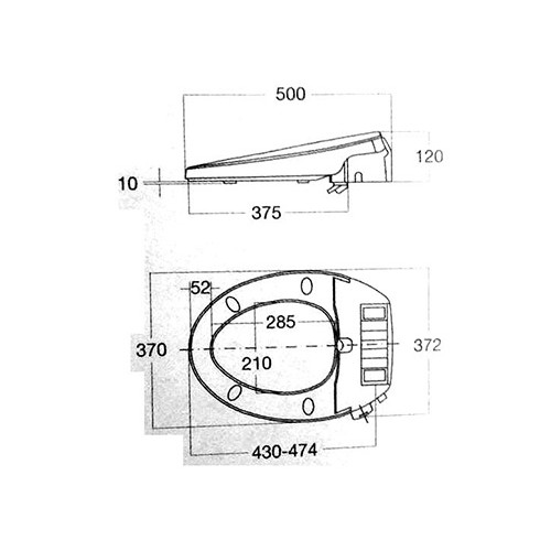 Nắp Rửa Bồn Cầu Thông Minh American Standard, nắp bồn cầu không sử dụng điện chính hãng