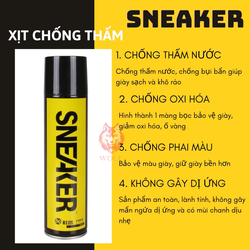 Combo vệ sinh giày siêu sạch, chống nước, tẩy trắng, khử mùi, khăn lau sạch giày sneaker