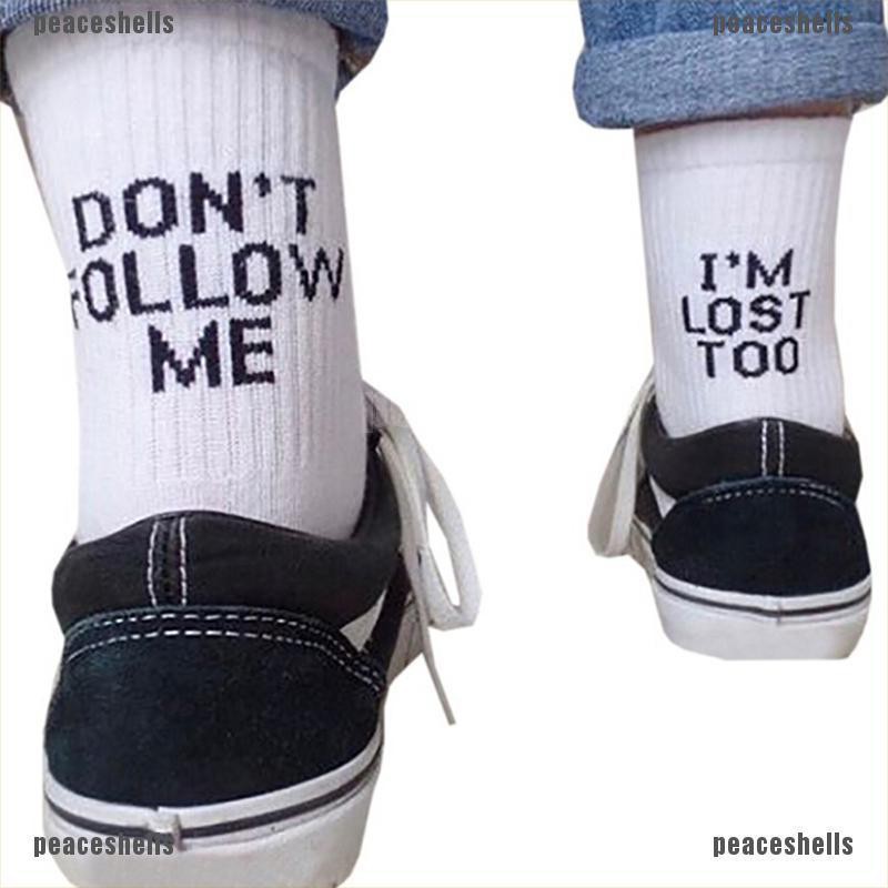 Tất Cotton In Chữ Cho Nữ