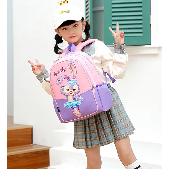Balo Họa Tiết Hoạt Hình Cho Bé Đi Học Mầm Non vải mềm chống thấm nước Size 36CM Hàng Cao Cấp BALO-565