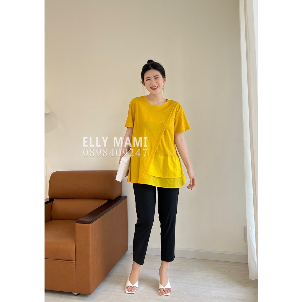 Set Áo Bầu , Bigsize Nhiều Màu , Đũi Ly , Form Dễ Mặc Thoải Mái & Sau Sinh