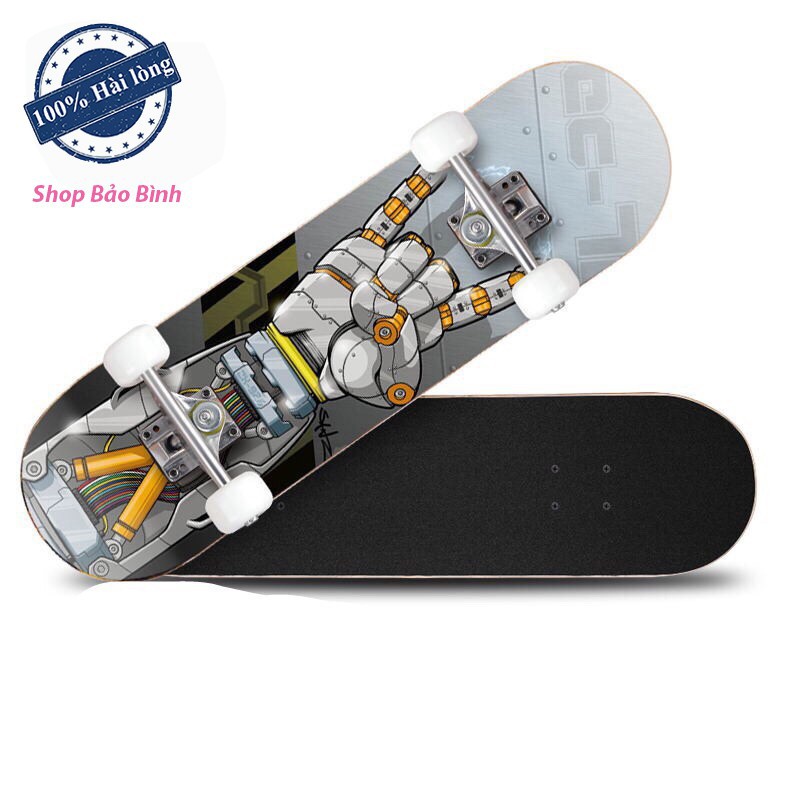 Ván trượt thể thao  ván trượt skateboard gỗ 80*25 vt002