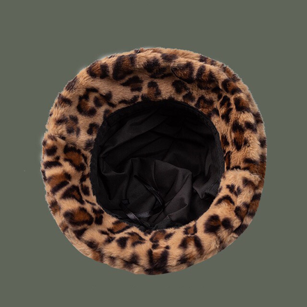 Mũ bucket len, nón tai gấu lông mềm mịn phom unisex, phong cách Hàn Quốc