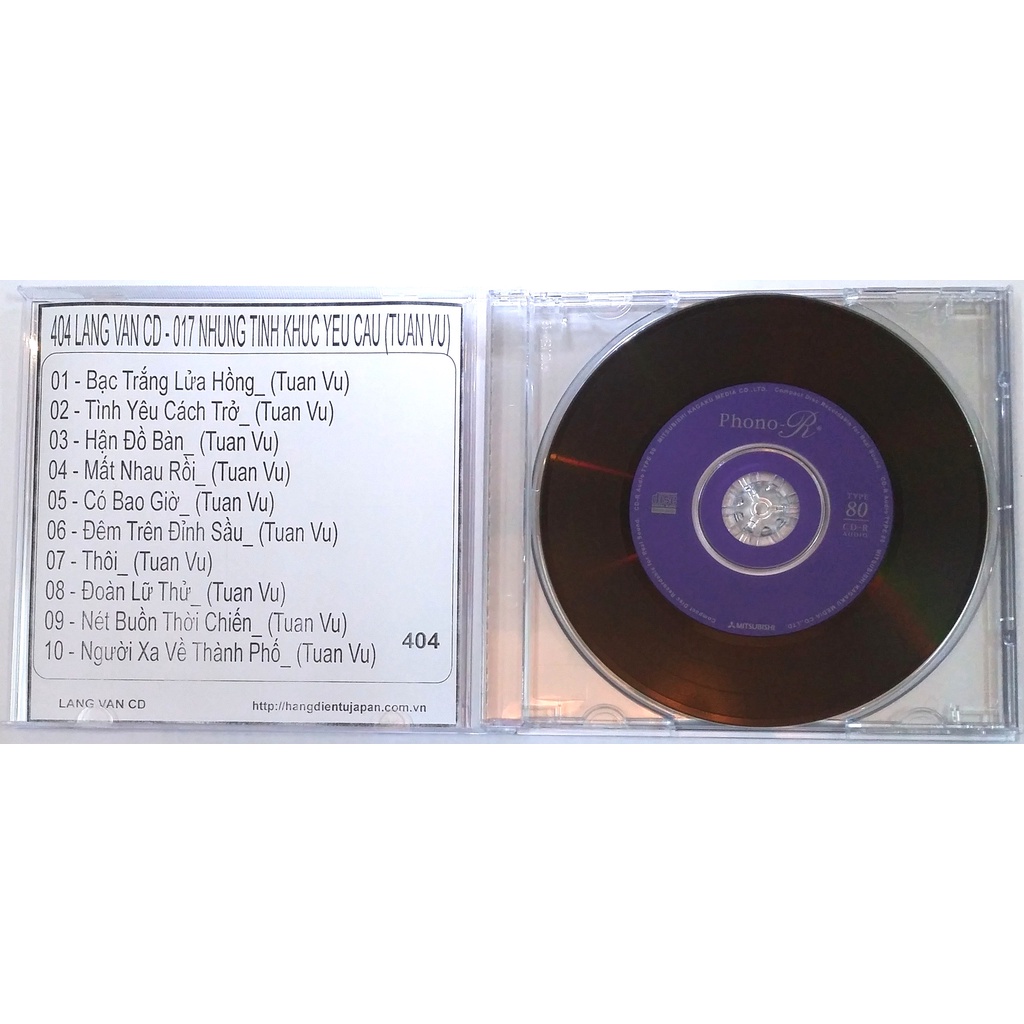 Bộ 4 CD ca sĩ Tuấn Vũ