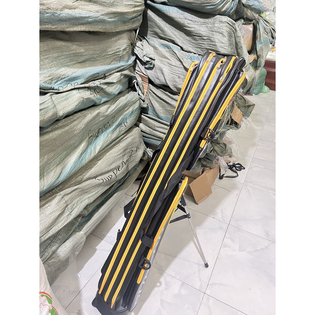 Bao Đựng Cần Câu Cá Cao Cấp Super 125cm 2 ngăn, 3 ngăn TCC02 Dung Tích Lớn Siêu Bền