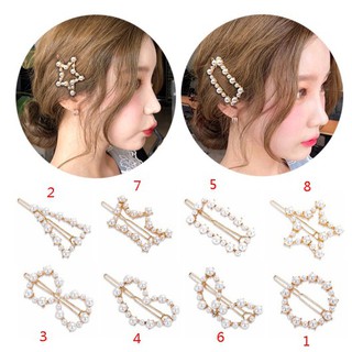 ELEN-Kẹp tóc ngọc trai kiểu Hàn Quốc