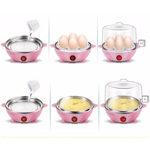 Máy luộc trứng và hấp thức ăn siêu tốc 2 tầng