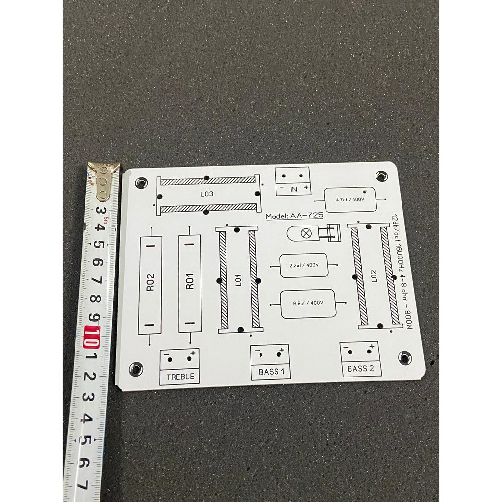 Mạch PCB phân tần full đôi 2 BASS 1 TREBLE