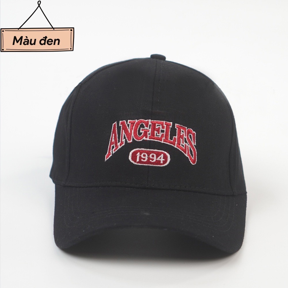 Mũ Lưỡi Trai Nón Kết Nhung Cao Cấp Thêu Chữ Angeles 479 Phong Cách Ulzzang Form Unisex Nam Nữ - Hazo