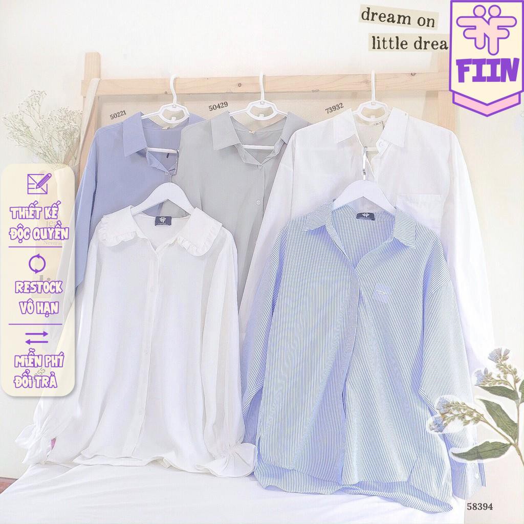 Áo Sơ mi nữ dài tay FIINTASY ENT.666 phong cách Ulzzang Unisex - Made by Fiin