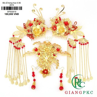 Bộ cài tóc cổ trang cho cô dâu