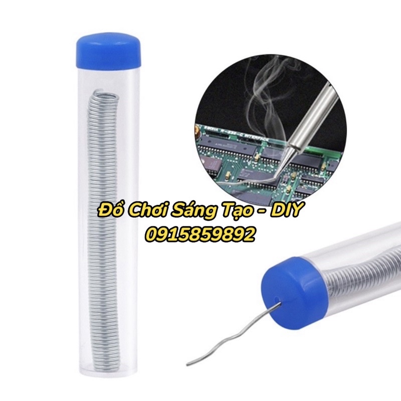 Thiếc hàn 0.8mm độ tinh khiết cao, dây hàn nóng chảy tốt. Ống dây thiếc hàn 10 gram