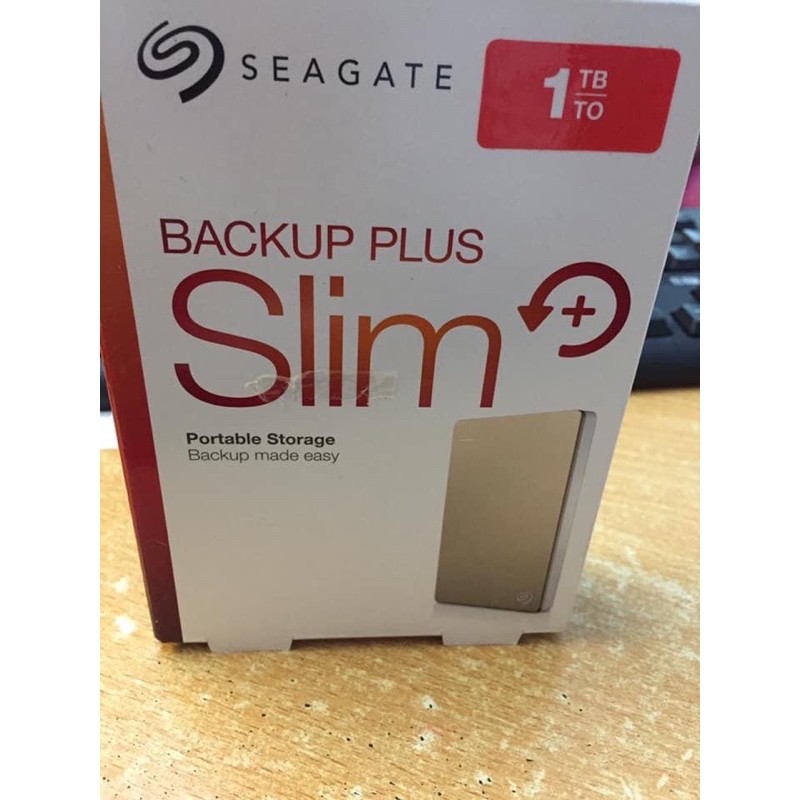 Ổ cứng di động gắn ngoài Seagate Backup plus slim 2Tb 2.5" chính hãng Black